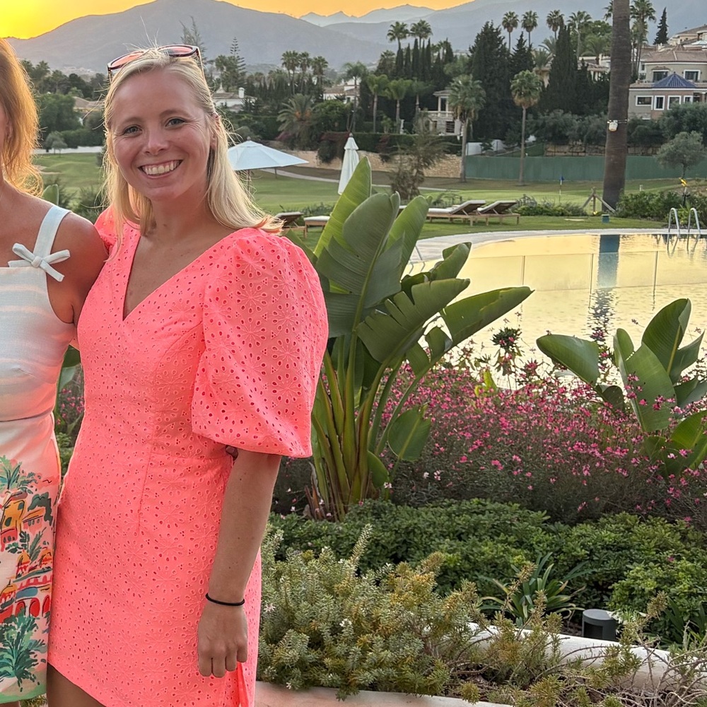 Lilly Pulitzer Coral Eyelet romper - Picture 6 of 6